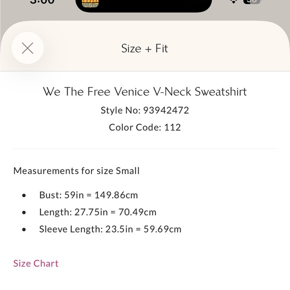 We the Free Venice V-Neck Sweatshirt, Fossil Island, L, NWT - Picture 16 of 16